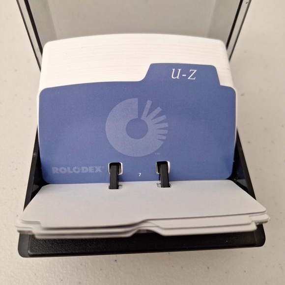 Vintage Rolodex Open Card Flip Top File COMPLETE New Old Stock - Picture 15 of 15